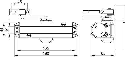 YALE C203Bnne 30-3000-0001-00-55-11 Ajtózáró mechanizmus