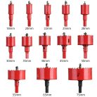 Flintronic bimetál lyukfűrész készlet , 13 db-os  Ø18-75 mm-es 