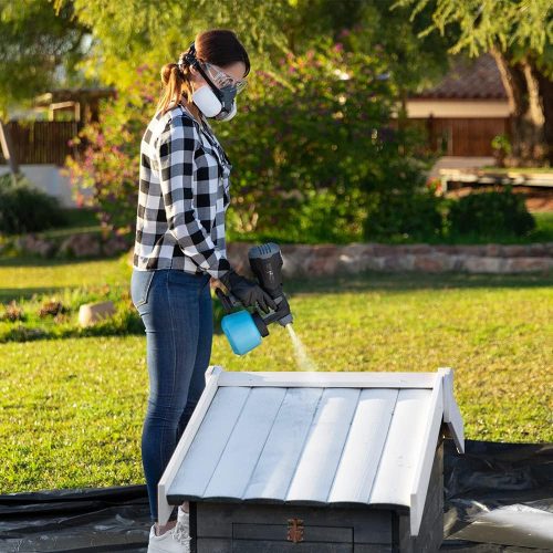 Cecotec CecoRaptor Color 4020 Ultra vezeték nélküli festőpisztoly. 20 V és 4000 mAh akkumulátor, 1000 ml-es tartály, 700 ml/perc festékáramlás, 2 cserélhető 1,80 mm-es és 2,6 mm-es fúvóka