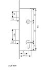 Tesa Assa Abloy 421028AI egypontos tolókaros zár