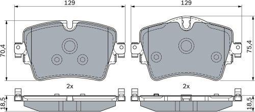 BOSCH 0 986 494 940 Fékbetét készlet-(BMV,MINI)