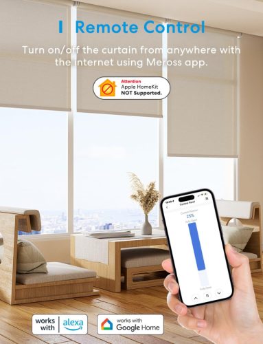 Meross  intelligens WiFi LED redőnykapcsoló
