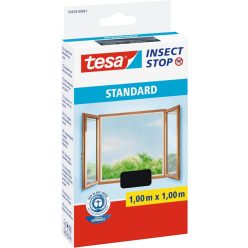   tesa Insect Stop STANDARD Öntapadó szúnyogháló -  antracitszürke, 100 cm x 100 cm