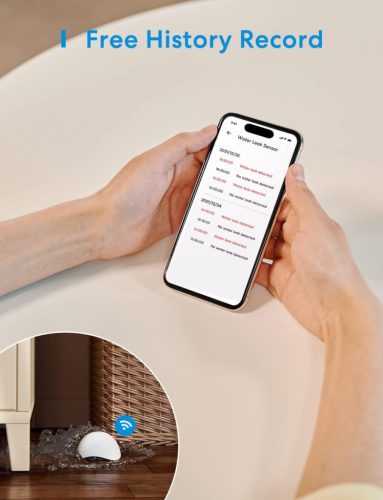 Meross intelligens vízérzékelő, WiFi vízszivárgás érzékelő