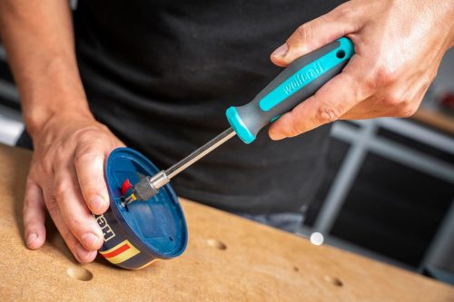 wolfcraft kézi csavarhúzó bittartóval, hosszú I 8725000 I