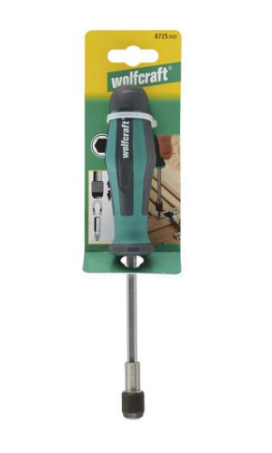 wolfcraft kézi csavarhúzó bittartóval, hosszú I 8725000 I