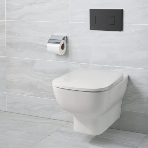 Ideal standard R0110A6 Solea WC-öblítőlap, fekete