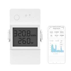   SONOFF POWR316D  16A WiFi Smart Power Meter kapcsoló Intelligens WiFi vezeték nélküli fénykapcsoló energiafigyeléssel