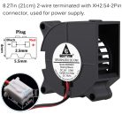GDSTIME 2 db 40 mm-es 4020 ventilátor 24 V, 40x40x20 mm-es kis kefe nélküli egyenáramú turbóhűtő ventilátorok 2 tűs 3D nyomtatóhoz
