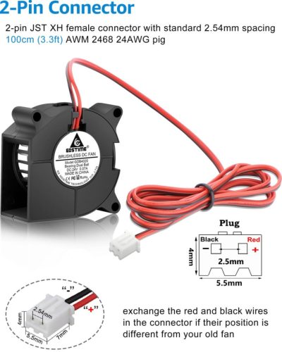 GDSTime tárgyhűtő ventilátor Afterburner extruderhez