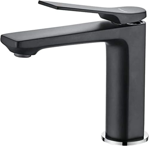 Ibergrif M11004B prága, fürdőszobai csaptelep, mosdócsaptelep (1/2"), fekete HASZNÁLT