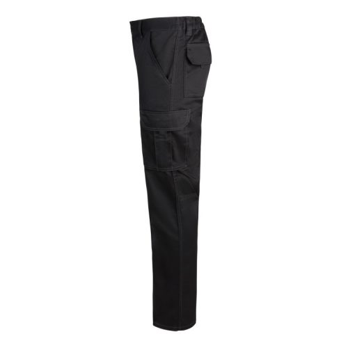 VELILLA 103001 vékony szabású, több zsebes nadrág,fekete(M/40-es)