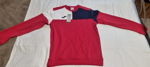 JOMA CREW V SWEATSHIRT pulóver / edzőfelső piros sötétkék fehér L méret