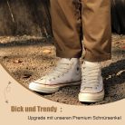 Stepace 1 pár 15 mm széles lapos cipőfűző - Vastag, szakadásálló csere cipőfűzők 140 cm-Krém