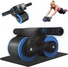 Ab Roller hasgörgő visszahúzó rugóval és telefontartóval – hasizom edzőgép otthonra