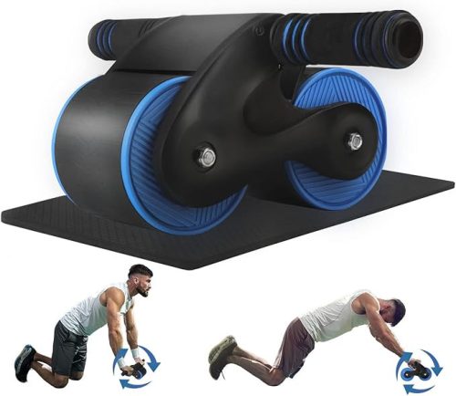 Ab Roller hasgörgő visszahúzó rugóval és telefontartóval – hasizom edzőgép otthonra