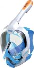 Seac Magica teljesálarcos búvármaszk – anti-felhős rendszerrel, Dry Top snorkellel, puha maszktest, fehér/narancs, XS/S, Gyári csomagolás nélkül