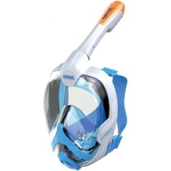   Seac Magica teljesálarcos búvármaszk – anti-felhős rendszerrel, Dry Top snorkellel, puha maszktest, fehér/narancs, XS/S, Gyári csomagolás nélkül