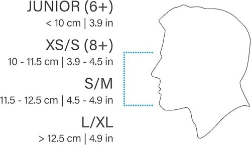Seac Magica teljesálarcos búvármaszk – anti-felhős rendszerrel, Dry Top snorkellel, puha maszktest, fehér/narancs, XS/S, Gyári csomagolás nélkül