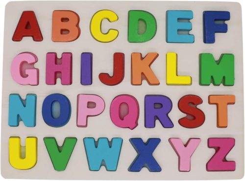 KanCai fa ábécé kirakó tábla ABC betűk oktatójáték kisgyermekeknek