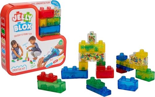 Goliath Jelly Blox – Kreatív Szenzoros Építőjáték Készlet (20 db puha építőkocka, 2 éves kortól)