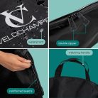 VeloChampion vízálló kerékpár keréktáska 650b / 700c / 26" – könnyű és hordozható kerékpártáska országúti, verseny, terep és MTB kerékhez (2 darabos szett)