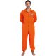 Spooktacular Creations Férfi Rab Jelmez – Narancssárga Börtönruha (XXL- méret)