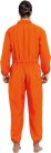 Spooktacular Creations Férfi Rab Jelmez – Narancssárga Börtönruha (XXL- méret)