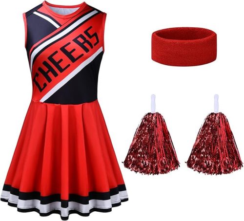 Aomig Női Cheerleader- pompomlány Jelmez -(XL-es méret)