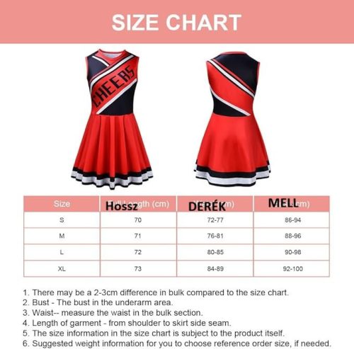 Aomig Női Cheerleader- pompomlány Jelmez -(XL-es méret)