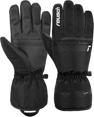 Reusch Snow King női/férfi softshell síkesztyű – szélálló, extra légáteresztő, 8,5, fekete/fehér