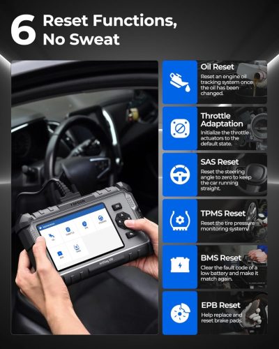 TOPDON ArtiDiag500,OBD2 kódolvasó szkenner Motor ABS SRS sebességváltó autódiagnosztikai eszköz minden autóhoz, 6 visszaállítási szolgáltatás olaj/SAS/TPMS/ETS/BMS/fékrendszerekhez, Wi-Fi ingyenes frissítés