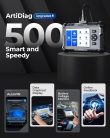 TOPDON ArtiDiag500,OBD2 kódolvasó szkenner Motor ABS SRS sebességváltó autódiagnosztikai eszköz minden autóhoz, 6 visszaállítási szolgáltatás olaj/SAS/TPMS/ETS/BMS/fékrendszerekhez, Wi-Fi ingyenes frissítés