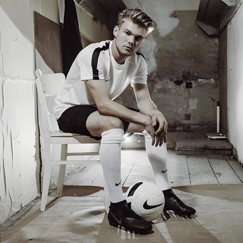 Nike Classic II futballzokni – fehér/fekete, M méret