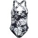 Roxy Love The Wave Catcher női egyrészes fürdőruha – Anthracite „Surf Trippin” bicolor, XS EU  méret