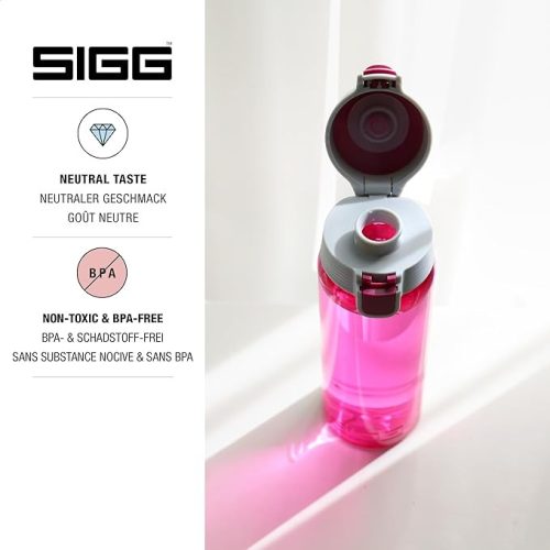 SIGG VIVA ONE Berry gyerek kulacs – szivárgásmentes, BPA-mentes, mosogatógépben mosható, pink, 0,5 liter