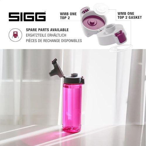 SIGG VIVA ONE Berry gyerek kulacs – szivárgásmentes, BPA-mentes, mosogatógépben mosható, pink, 0,5 liter