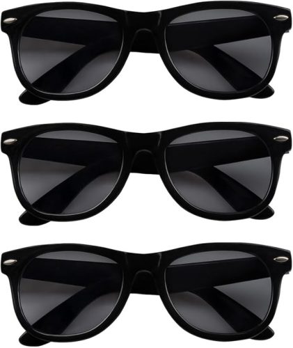 Boland 3 darabos fekete party szemüveg szett – vicces jelmezkiegészítő felnőtteknek