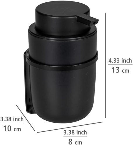 WENKO Turbo-Loc® Carpino Szappanadagoló – Fekete