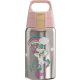 SIGG Shield One Uni Skate rozsdamentes acél kulacs gyerekeknek – szivárgásmentes, BPA-mentes, szürke-rózsaszín 0,5 liter