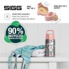 SIGG Shield One Uni Skate rozsdamentes acél kulacs gyerekeknek – szivárgásmentes, BPA-mentes, szürke-rózsaszín 0,5 liter
