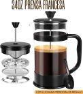 Kichly kávéfőző rozsdamentes acél szűrővel, francia présrendszerrel, (1000 ml)