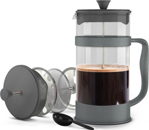 Kichly kávéfőző rozsdamentes acél szűrővel, francia présrendszerrel, (1000 ml)