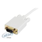 StarTech.com Mini DisplayPort és VGA 3 m-től mDP-ig VGA 1920x1200-ig - Fehér