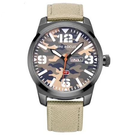 MINI FOCUS MF0032G Quartz Férfi Sport terepszínű karóra