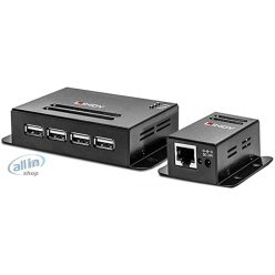   LINDY 50m 4 Port USB 2.0 Cat.5 Extender RJ45 USB extender RJ45 hálózati kábelen keresztül